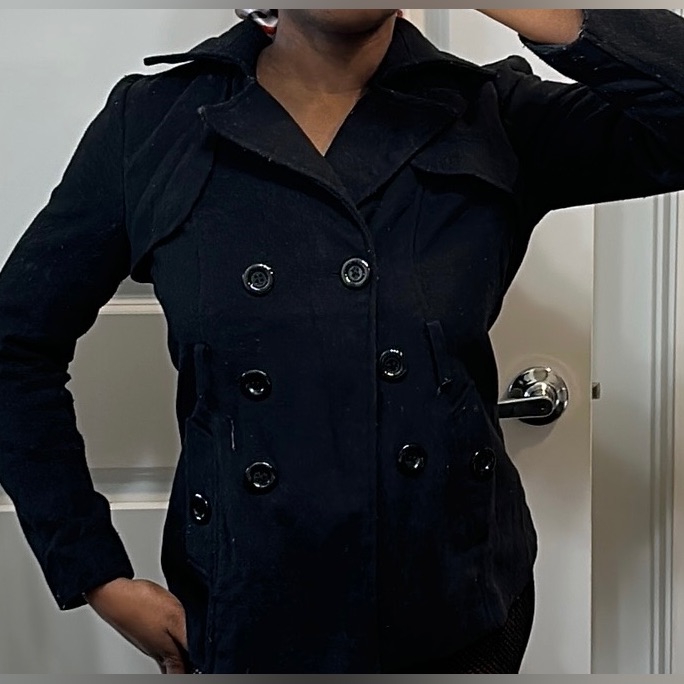 Euc Peacoat Jacket